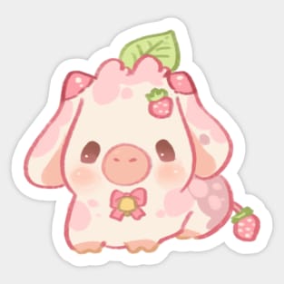 strawberry cow ♡ Sticker